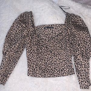 Leopard print Zara top